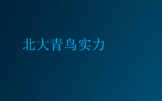 北大青鳥實(shí)力