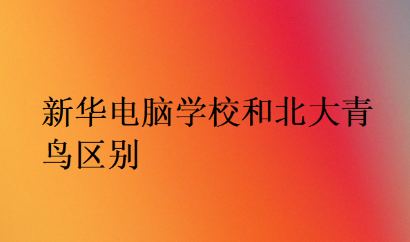 新華電腦學(xué)校和北大青鳥區(qū)別
